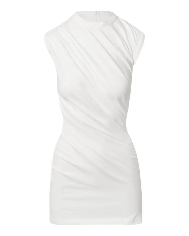 Ioana Ciolacu ruched mini dress - Weiß Weiß