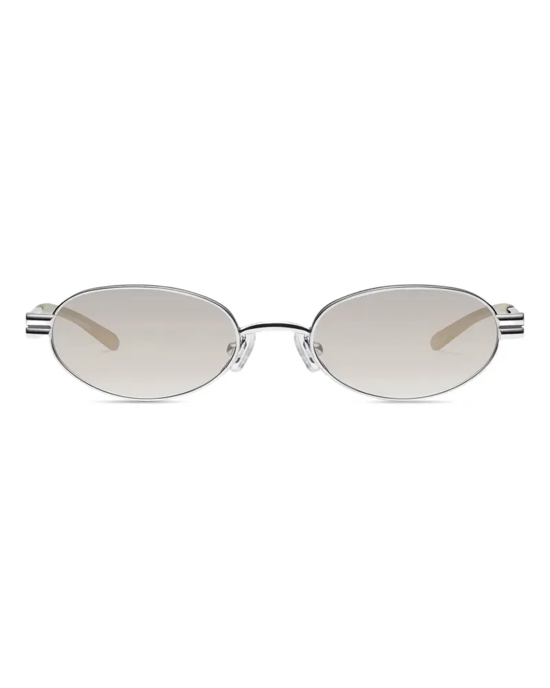 Gentle Monster Lolos 02(BR) Sonnenbrille mit rundem Gestell - Silber Silber
