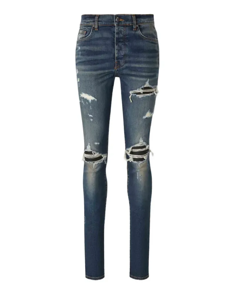 Amiri distressed-details skinny jeans - Blau Blau
