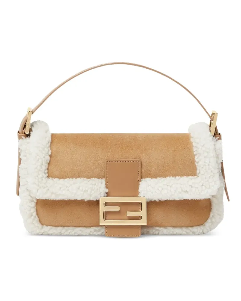 Fendi Baguette 26424 Schultertasche - Nude Nude