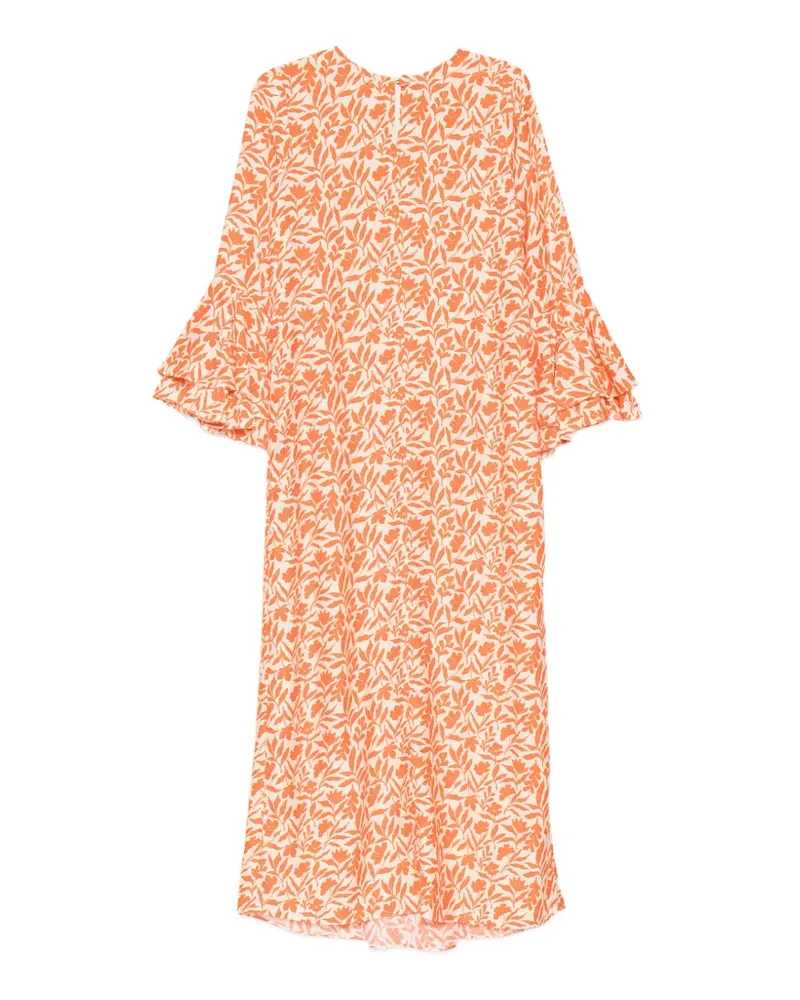 Bambah Kleid mit Rüschen - Orange Orange