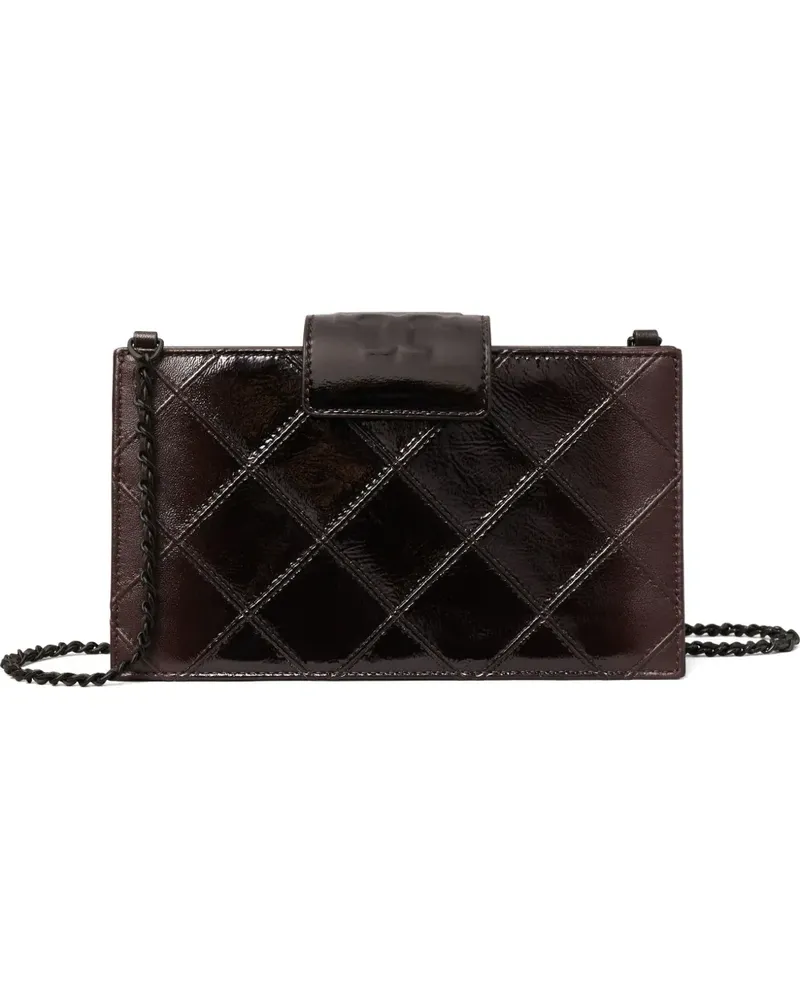 Tory Burch Gesteppte Fleming Mini-Tasche aus Lackleder - Rot Rot