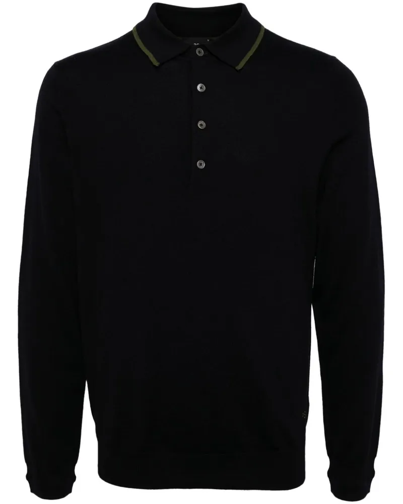 Paul Smith Poloshirt aus Merinowolle - Blau Blau