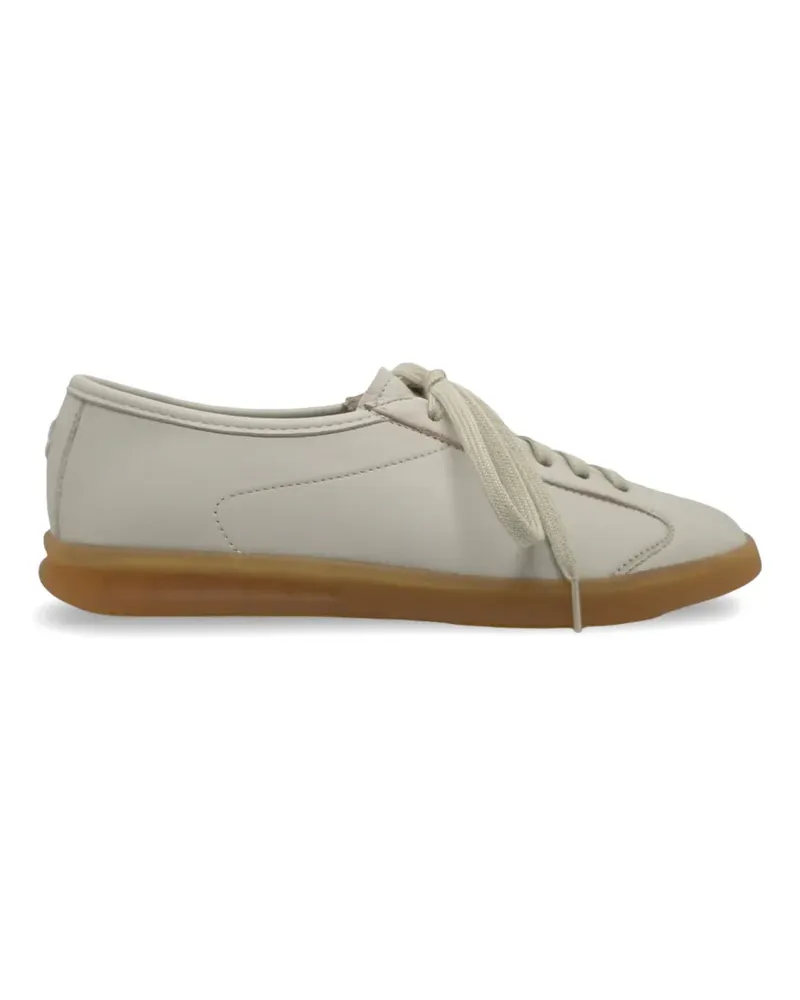 Henderson lace-up leather sneakers - Nude Nude
