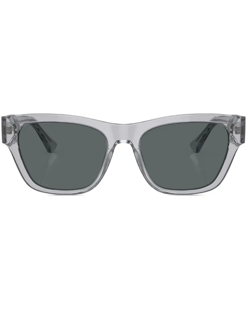 Versace Sonnenbrille mit eckigem Gestell - Grau Grau