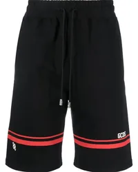 GCDS Joggingshorts mit Logo-Print Schwarz