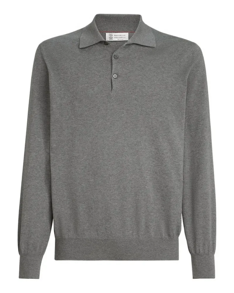 Brunello Cucinelli Klassisches Poloshirt - Grau Grau