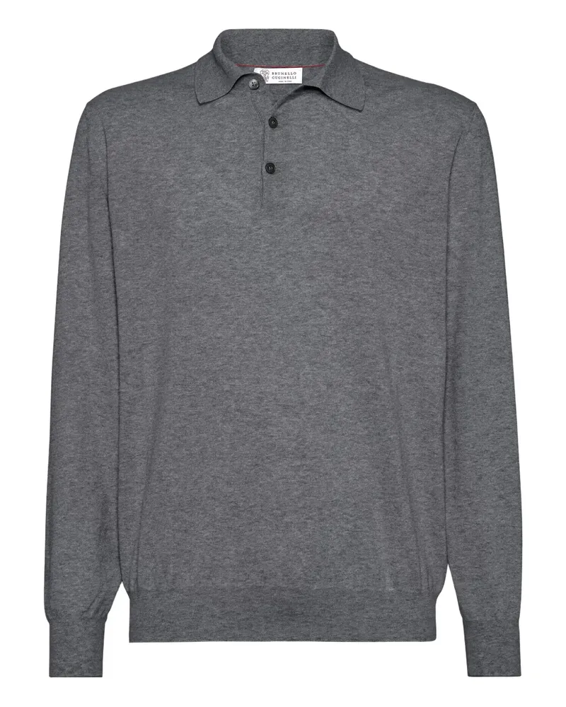 Brunello Cucinelli Klassisches Poloshirt - Grau Grau