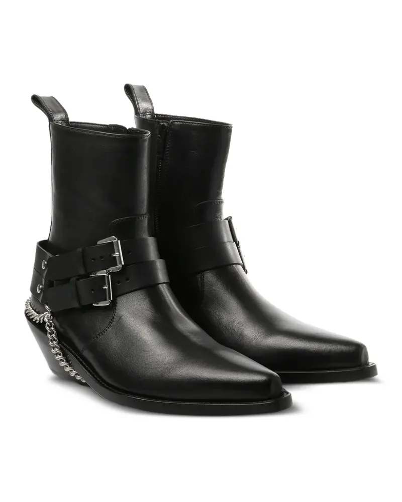 Ann Demeulemeester Kiril Santiags ankle boots - Schwarz Schwarz