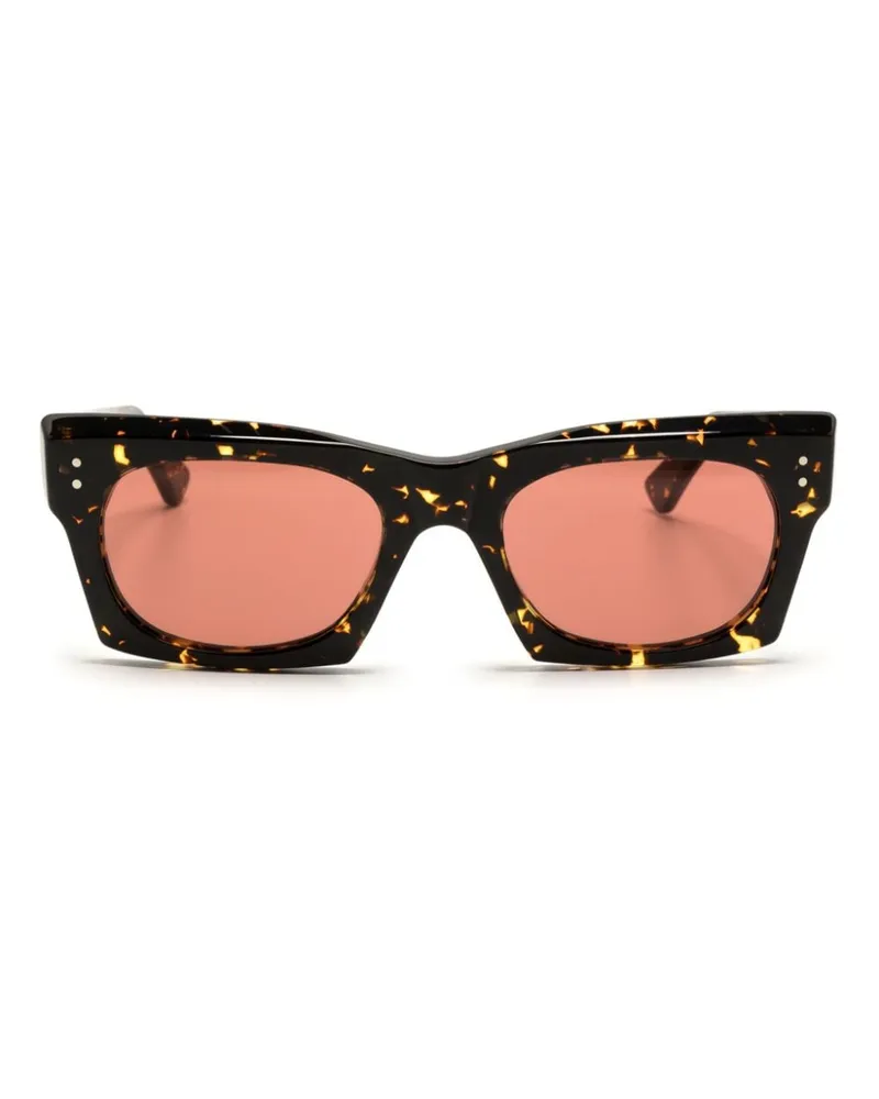 Marni Sonnenbrille mit ovalem Gestell - Braun Braun