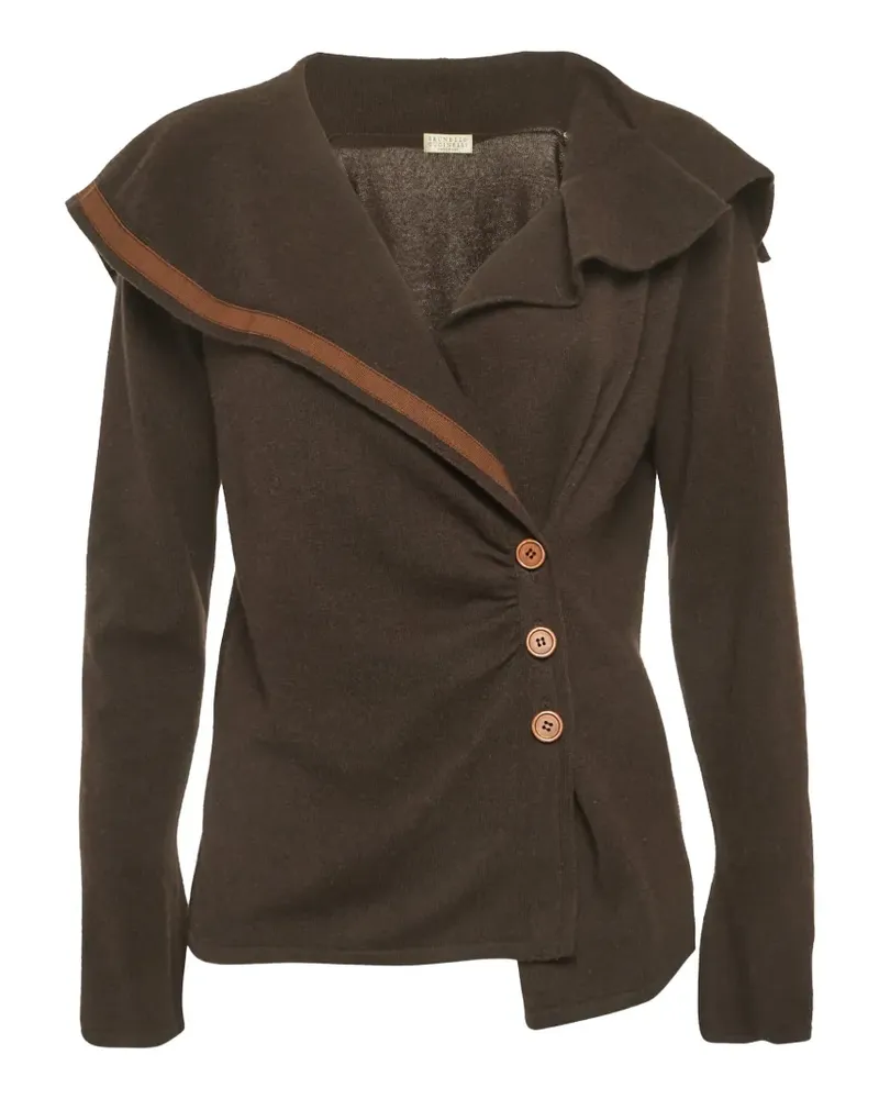 Brunello Cucinelli Asymmetrischer Cardigan aus Kaschmir - Braun Braun