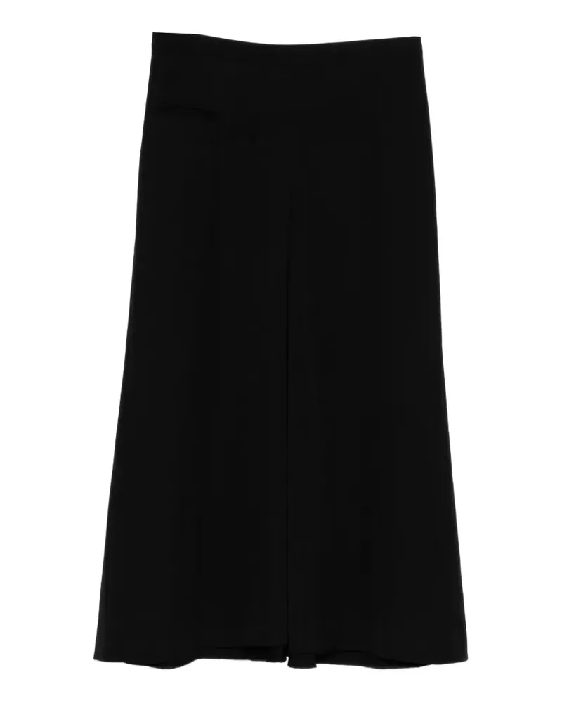 Yohji Yamamoto wool gabardine skirt - Schwarz Schwarz