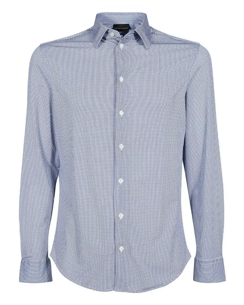Emporio Armani Langärmeliges Hemd - Blau Blau