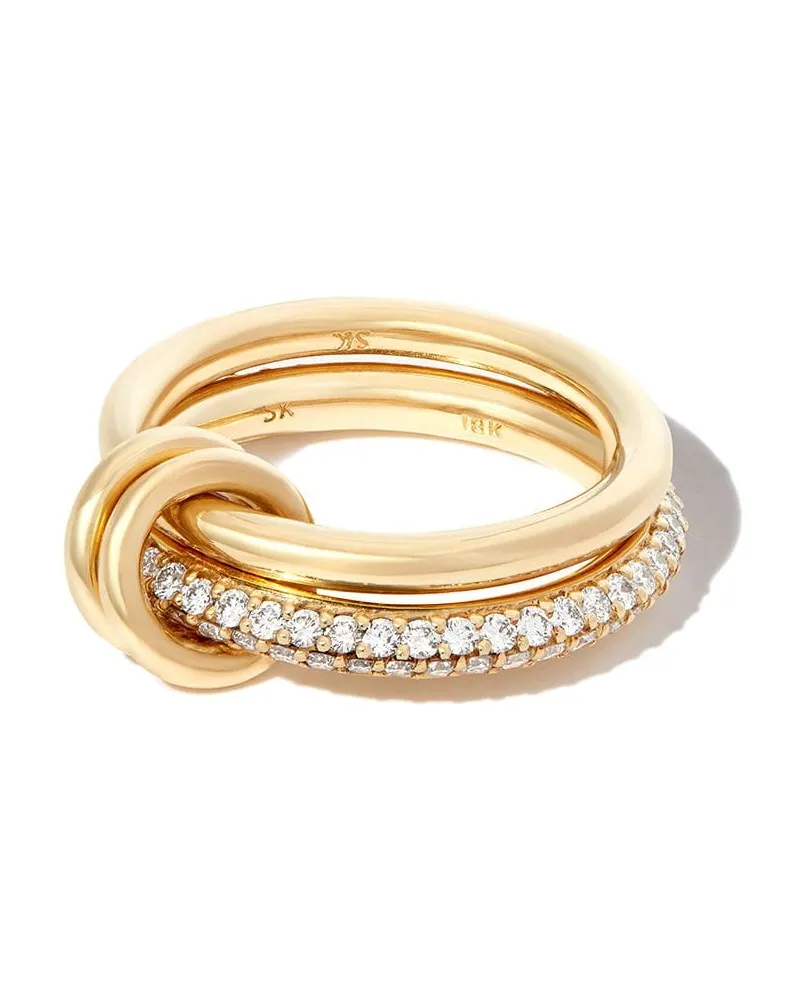 Spinelli Kilcollin Petite 18kt Virgo Gelbgoldring mit Diamanten Gold