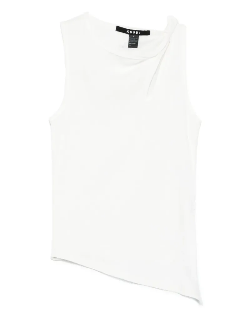 ksubi Asymmetrisches Tanktop - Weiß Weiß