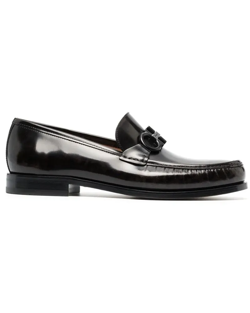 Ferragamo Loafer mit Gancini-Spange - Braun Braun