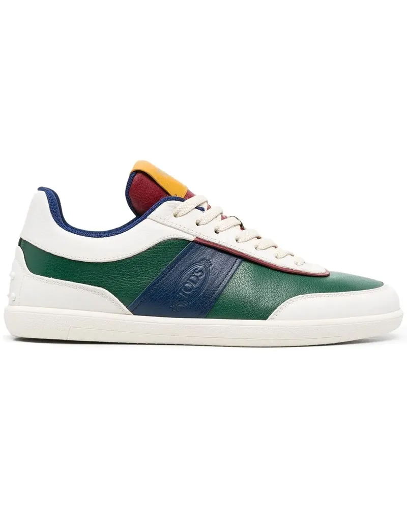 TOD'S Sneakers in Colour-Block-Optik - Weiß Weiß