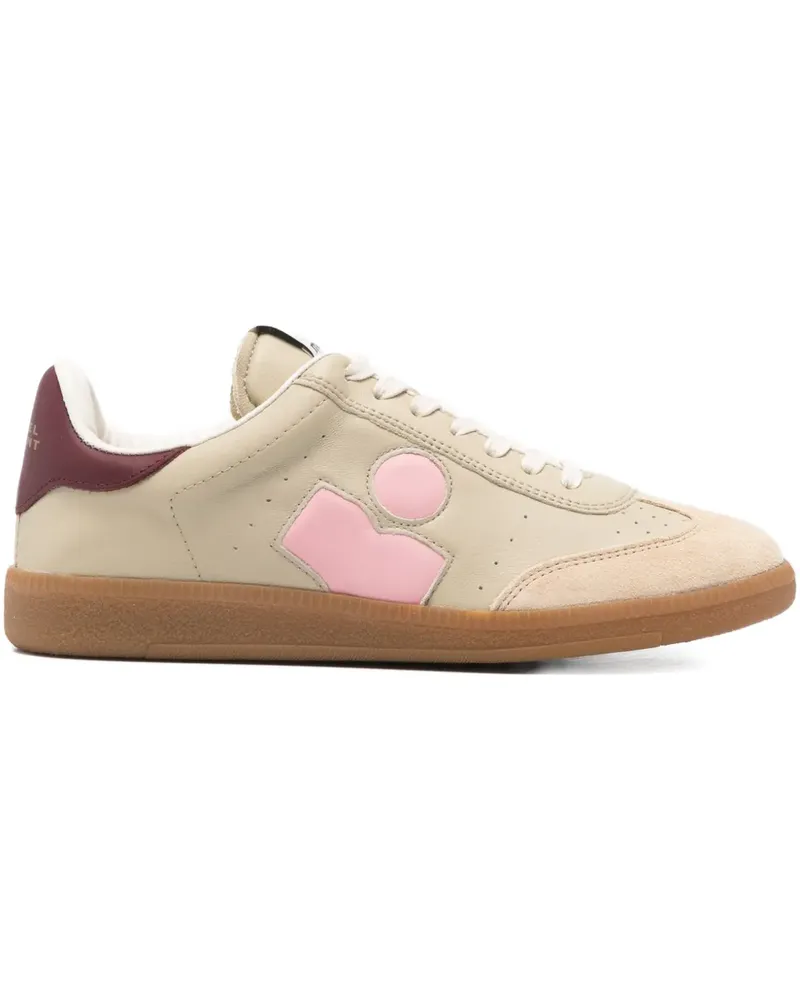 Isabel Marant logo low-top sneakers - Nude Nude