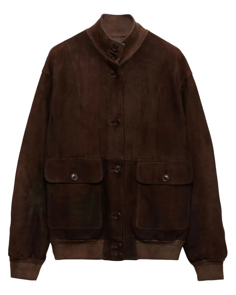 Prada Jacke aus Wildleder - Braun Braun