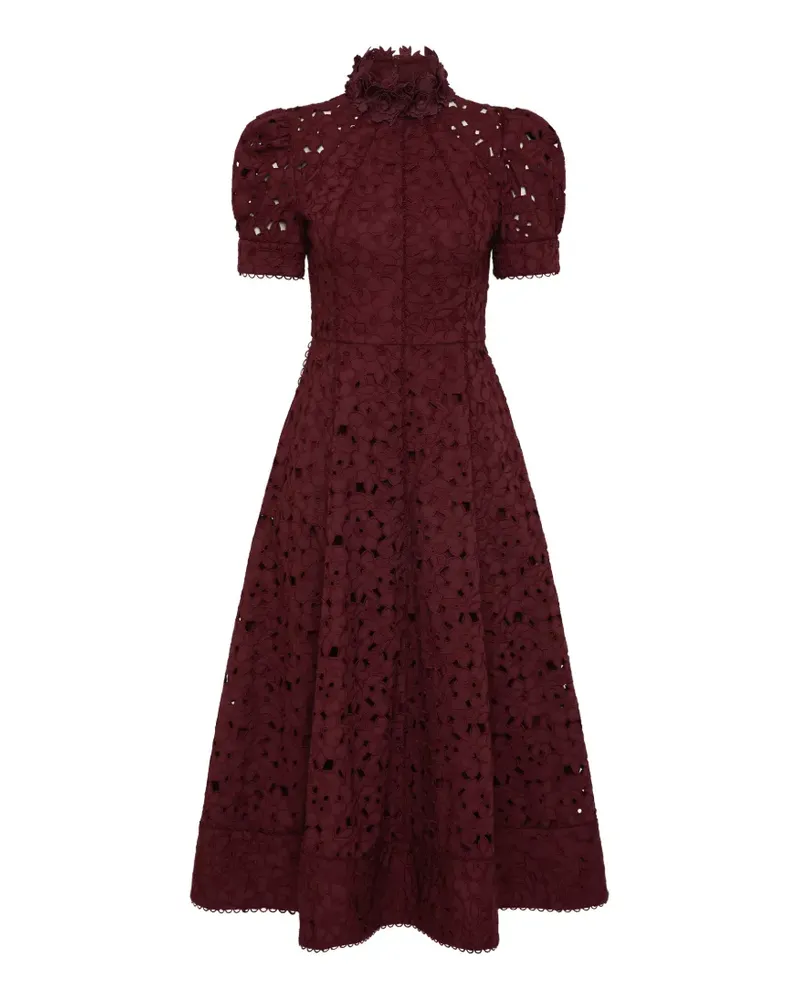 Rebecca Vallance Kitsu Midikleid - Rot Rot