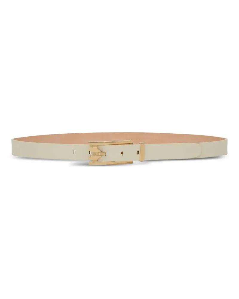 Victoria Beckham Dorian leather belt - Weiß Weiß