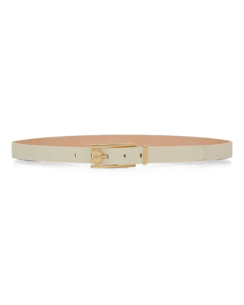 Victoria Beckham Dorian leather belt - Weiß Weiß