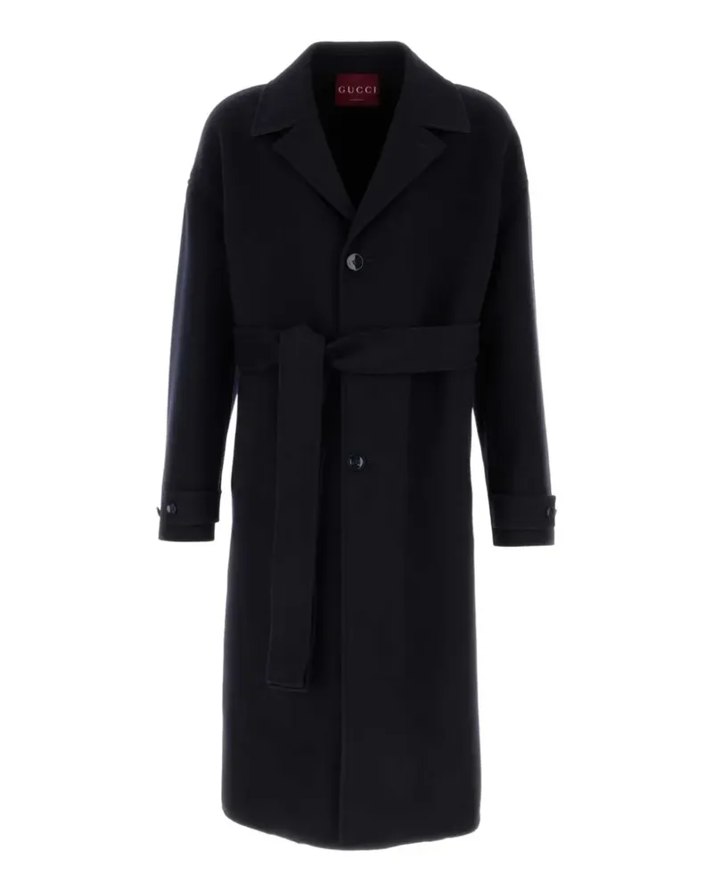 Gucci belted coat - Blau Blau