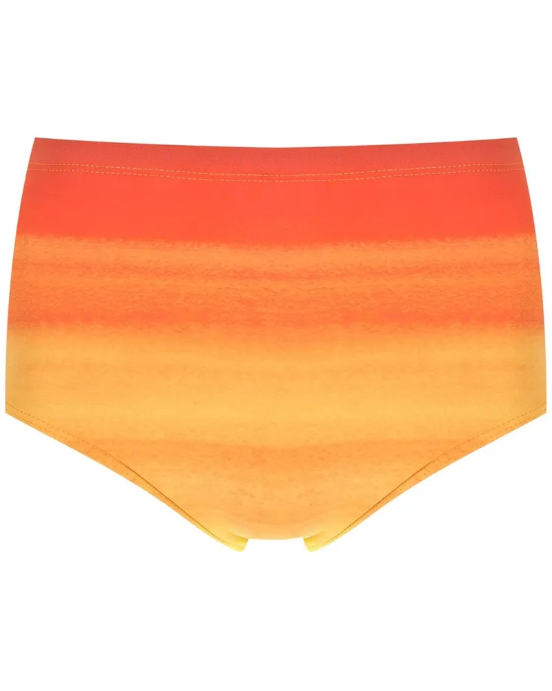 Amir Slama Badehose mit Batikmuster - Orange Orange