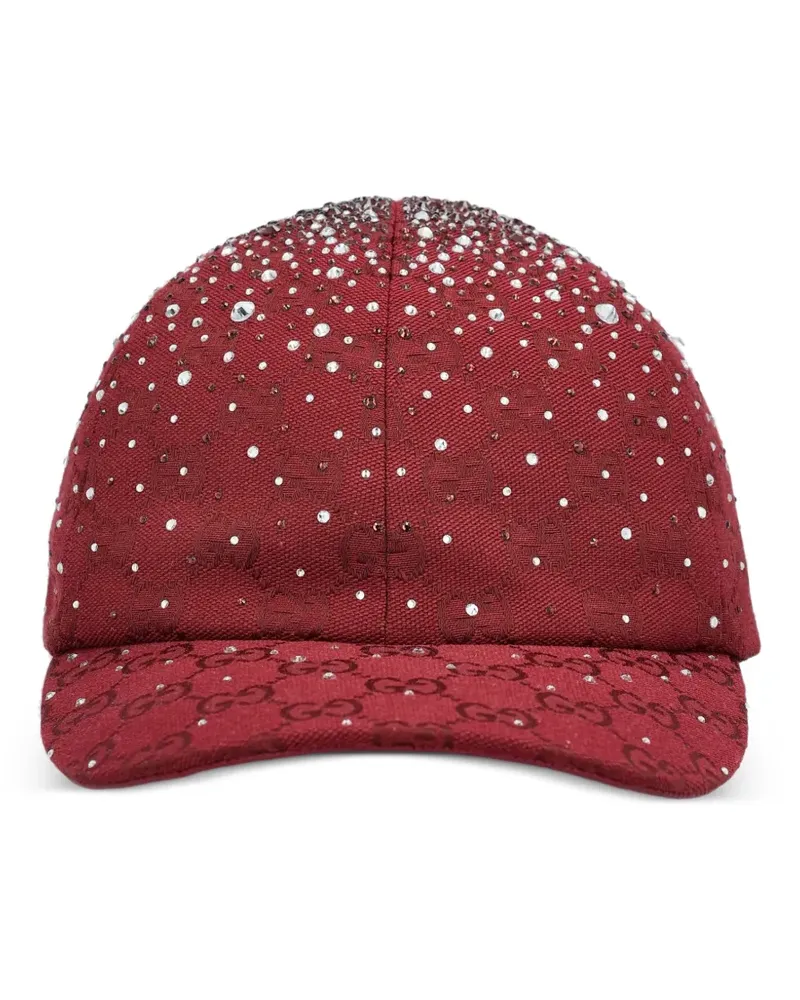 Gucci Baseballkappe mit GG-Jacquardmuster - Rot Rot