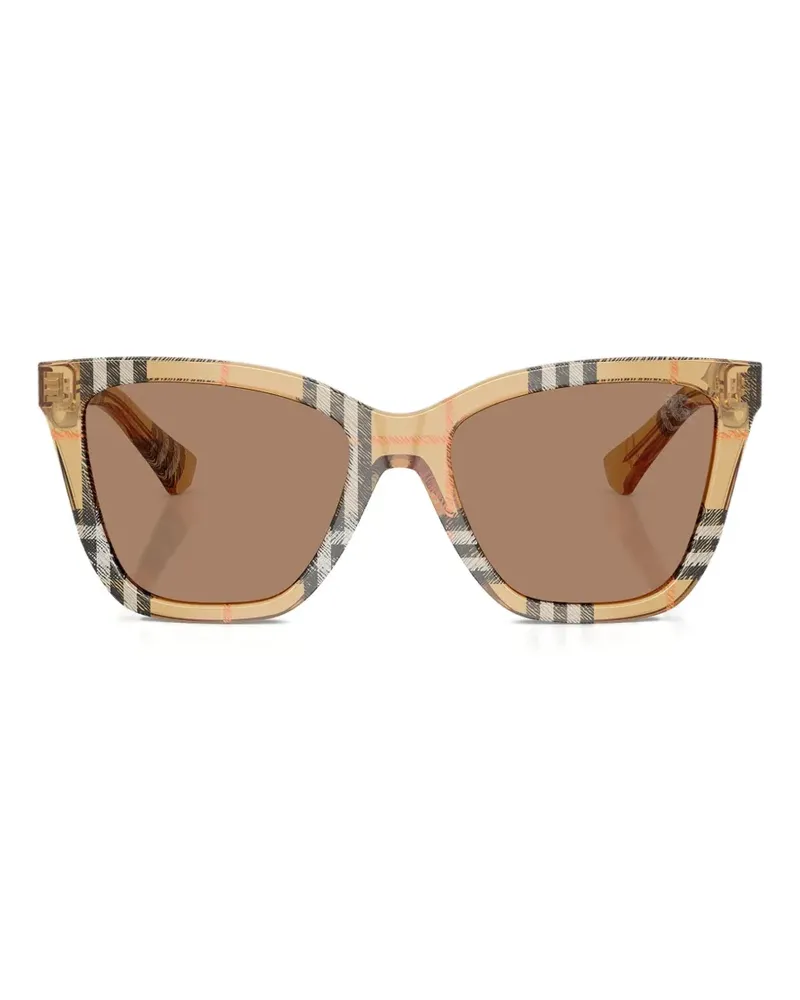 Burberry check-pattern sunglasses - Nude Nude