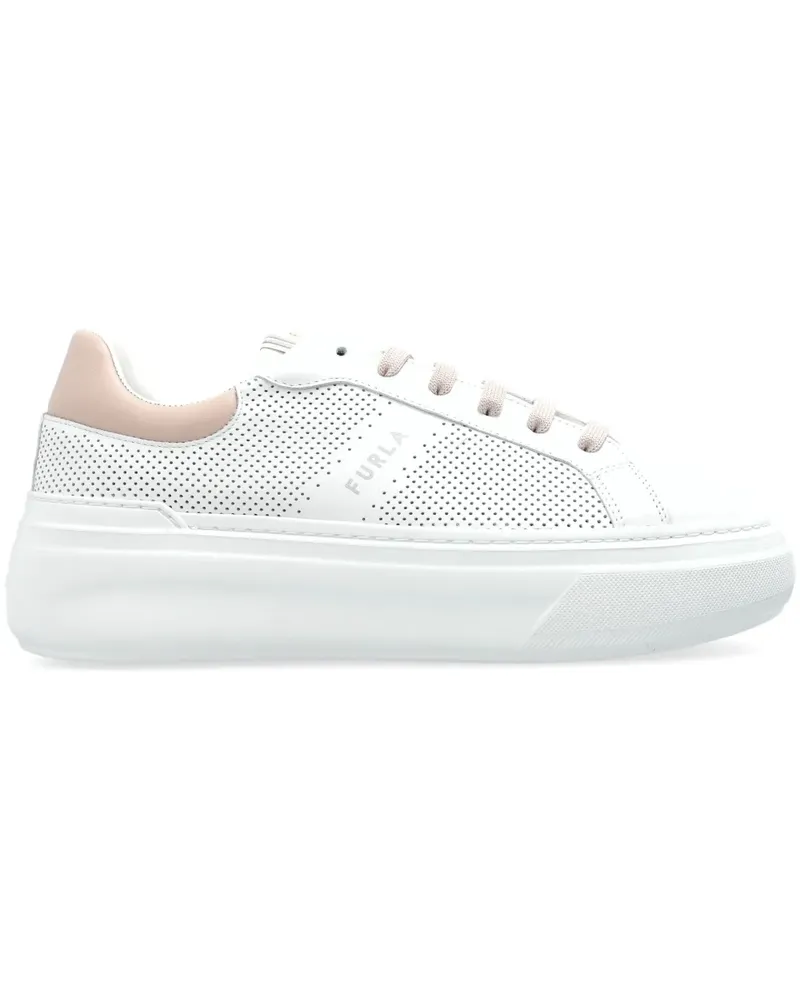 Furla Perforierte Sneakers - Weiß Weiß