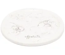 Art' Teller aus Keramik - Weiß