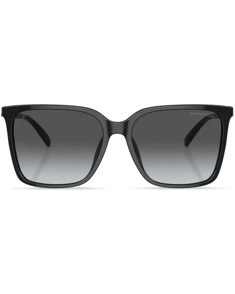 Michael Kors Sonnenbrille mit eckigem Gestell - Schwarz Schwarz