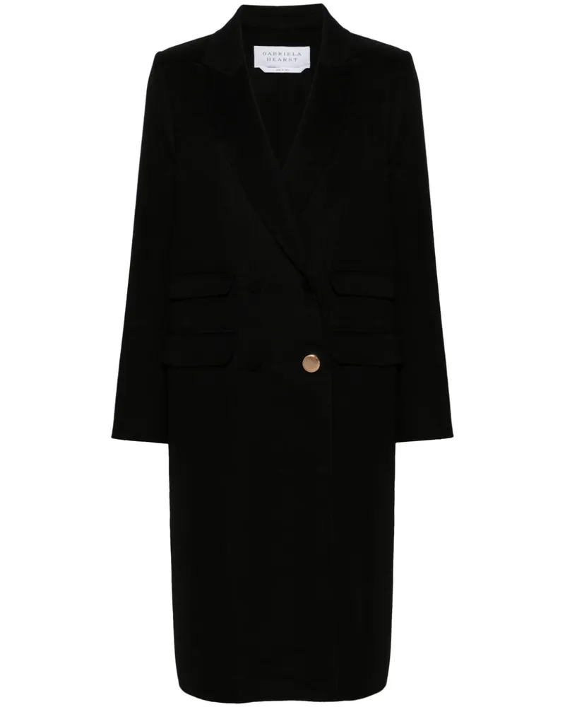 Gabriela Hearst Reed Mantel - Schwarz Schwarz