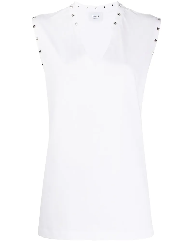 Dondup Top mit Nieten - Weiß Weiß