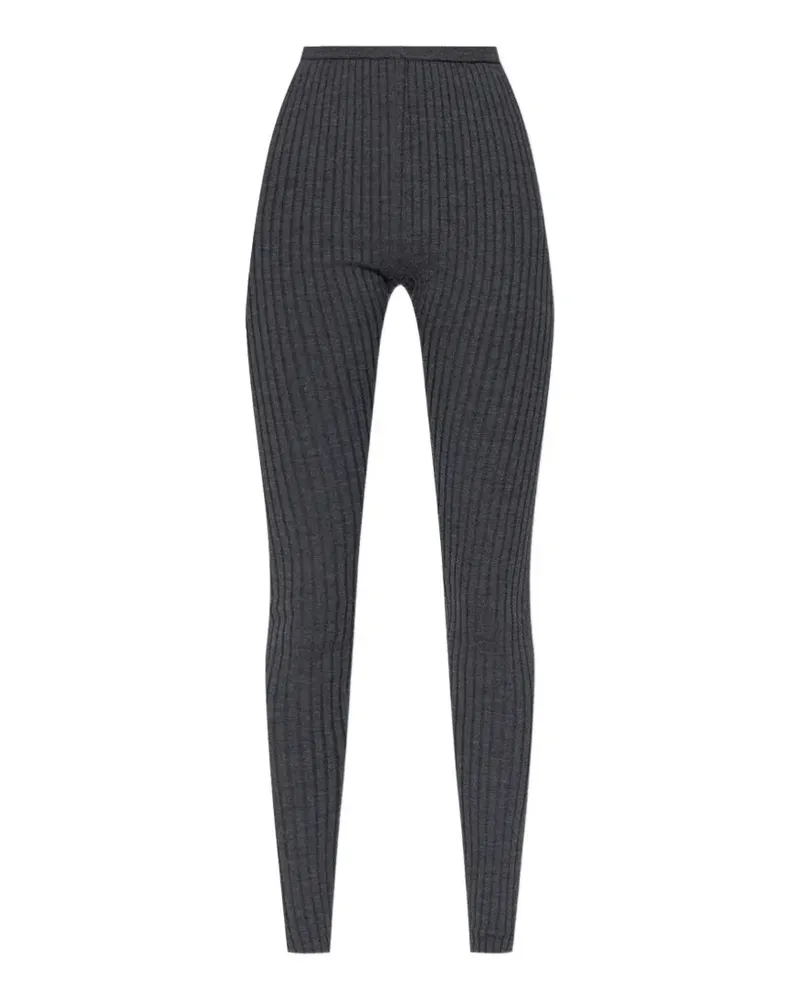 Totême ribbed-knit leggings - Grau Grau