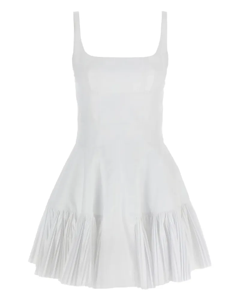 Giovanni Bedin Plissiertes Minikleid - Weiß Weiß