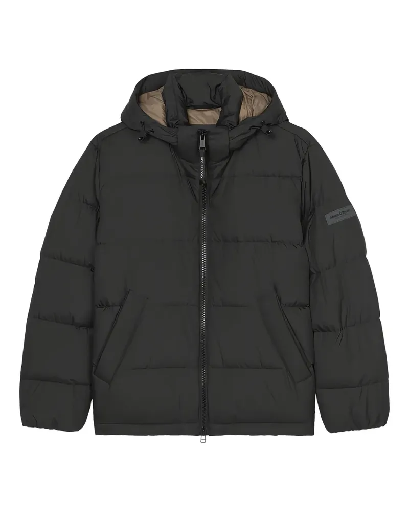 Marc O'Polo Gefütterte Kapuzenjacke - Schwarz Schwarz