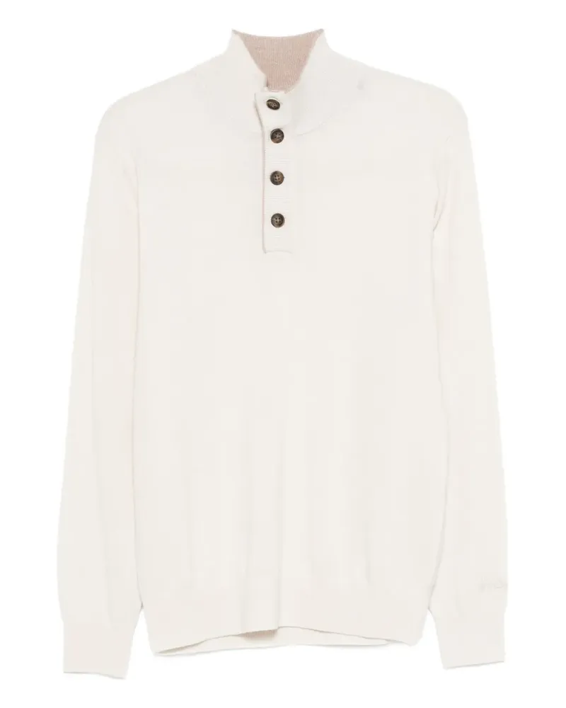 MC2 Saint Barth Dorian Pullover mit Stehkragen - Nude Nude