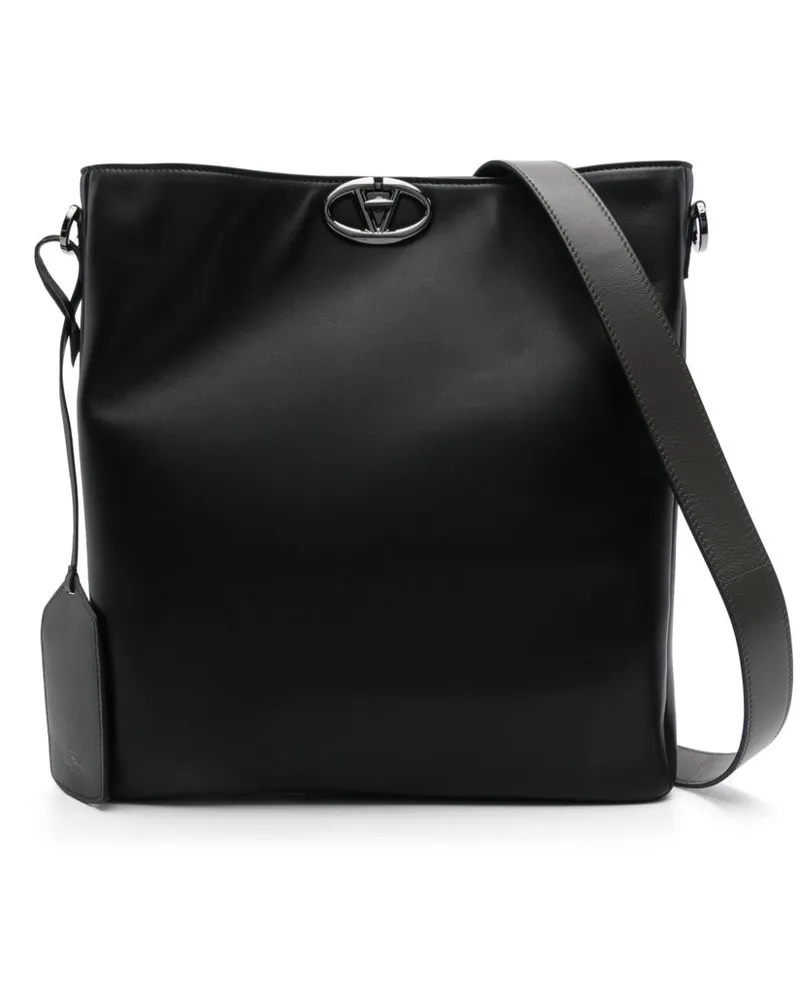 Valentino Garavani VLogo Locker Schultertasche - Schwarz Schwarz
