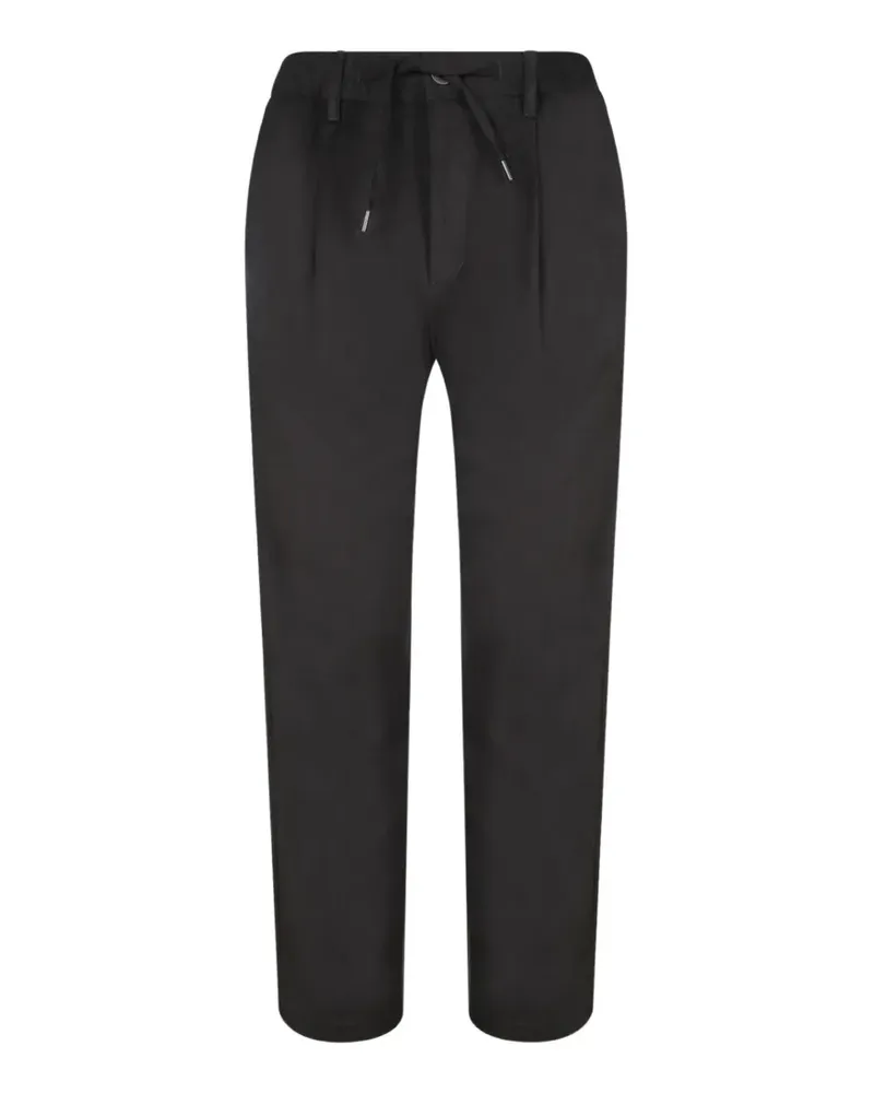 Herno drawstring pleated trousers - Schwarz Schwarz