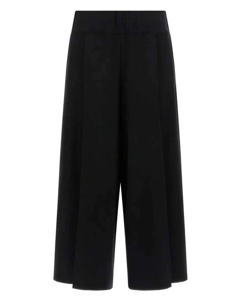 Issey Miyake Hose mit Bundfalten - Schwarz Schwarz