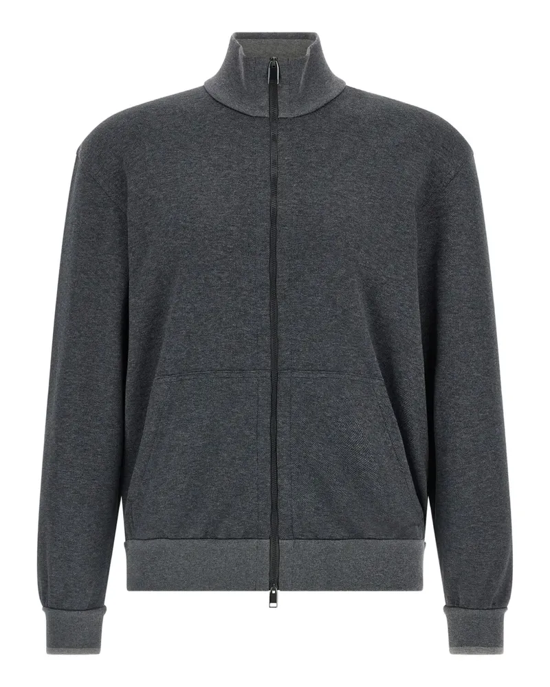 Brioni Sweatshirt mit Reißverschluss - Grau Grau