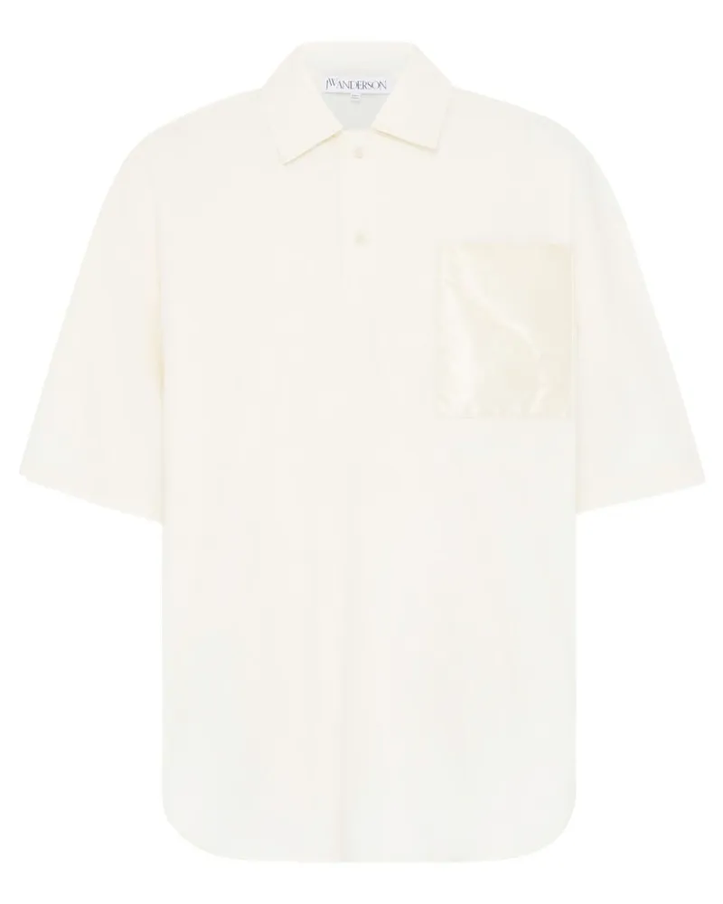 J.W.Anderson Poloshirt mit gesteppter Tasche - Weiß Weiß