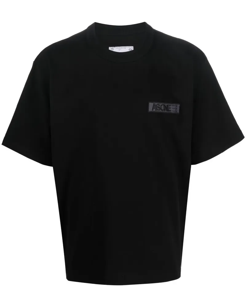 Sacai As One T-Shirt - Schwarz Schwarz