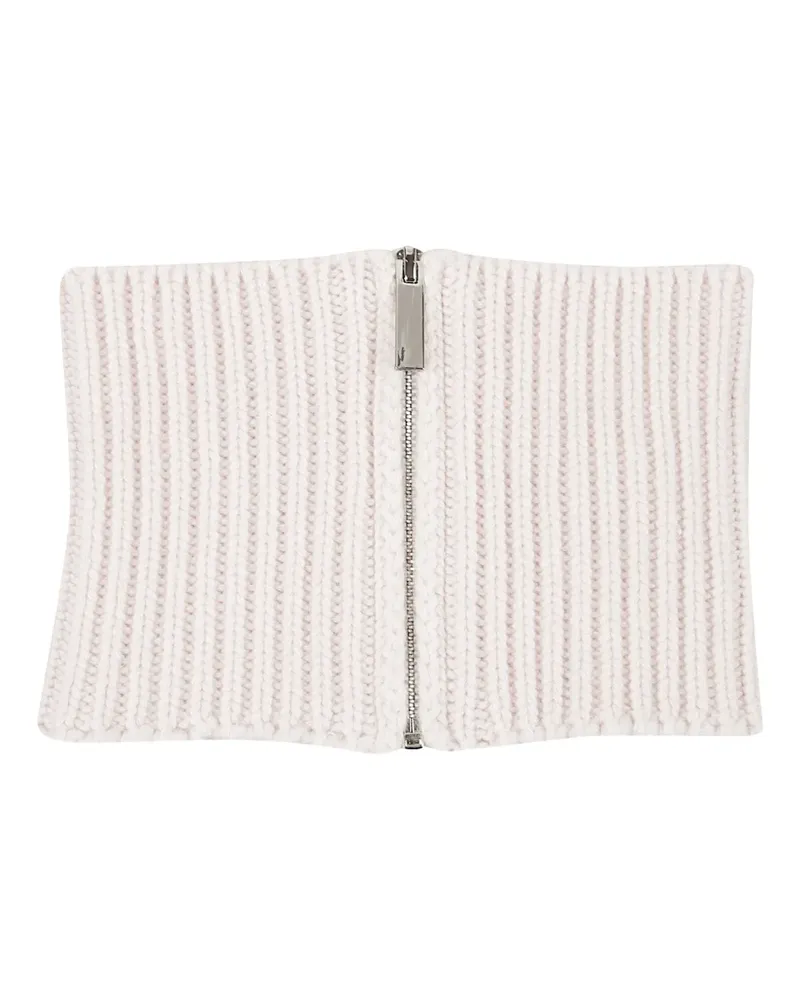 Sa Su Phi zipped knitted scarf - Nude Nude