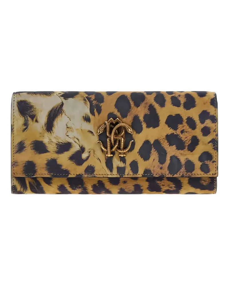 Roberto Cavalli Portemonnaie mit Leoparden-Print - Braun Braun