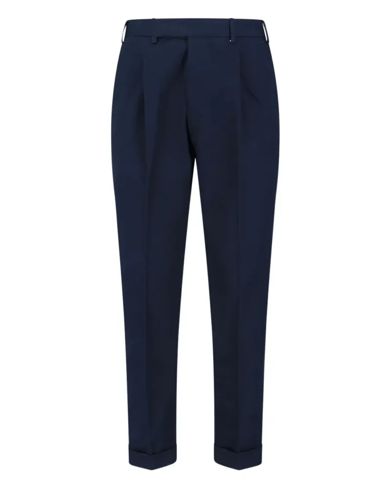 PT TORINO Klassische Bundfaltenhose - Blau Blau