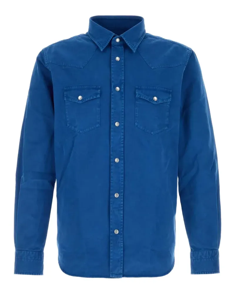 Tom Ford Jeanshemd im Western-Look - Blau Blau