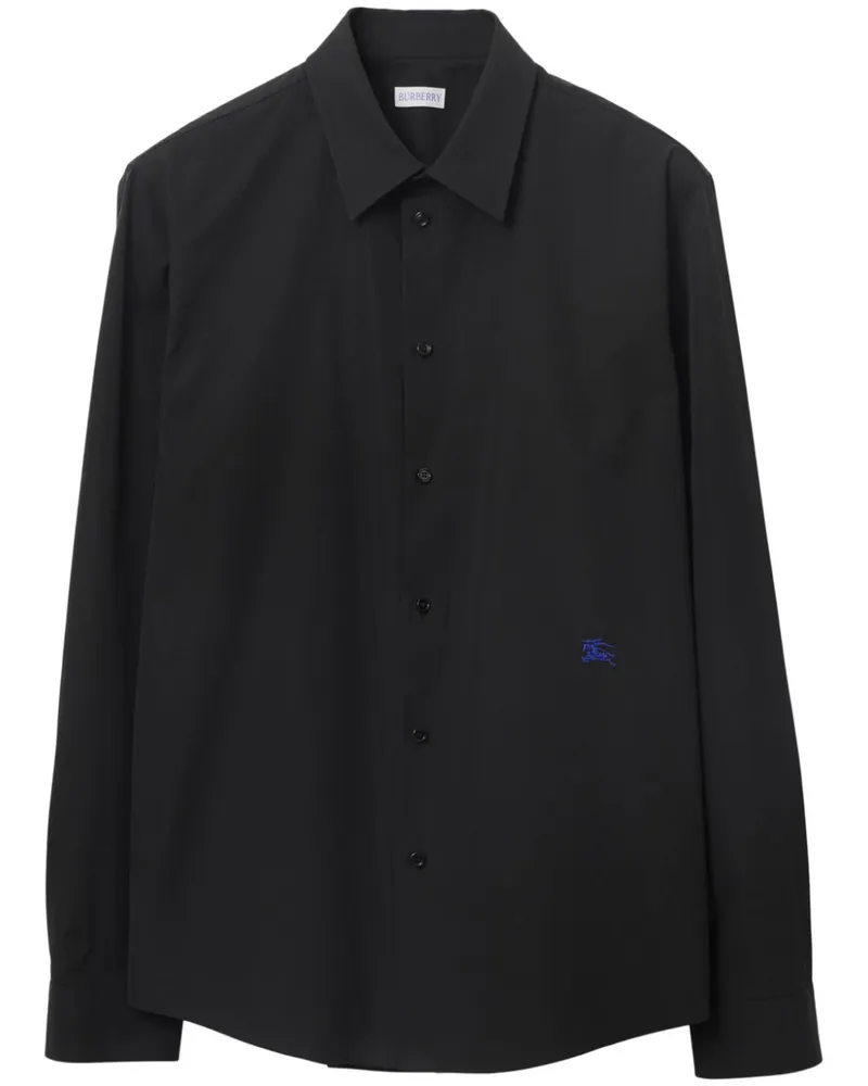 Burberry Hemd mit EKD-Stickerei - Schwarz Schwarz